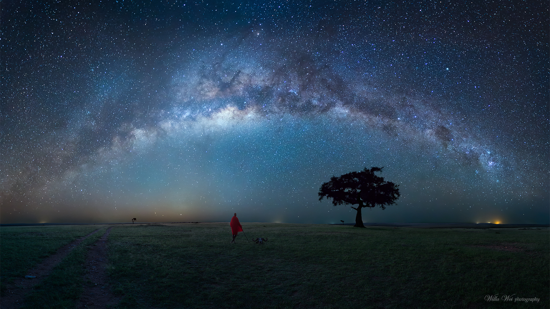 Masai Mara Night Sky - HD Wallpaper 