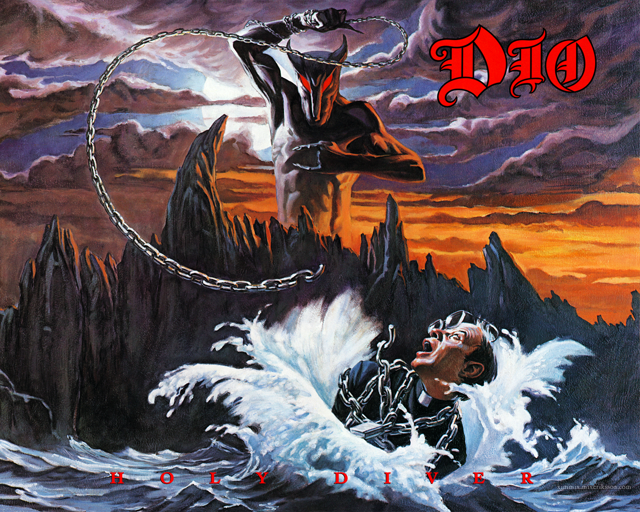 Dio Holy Diver Art - HD Wallpaper 