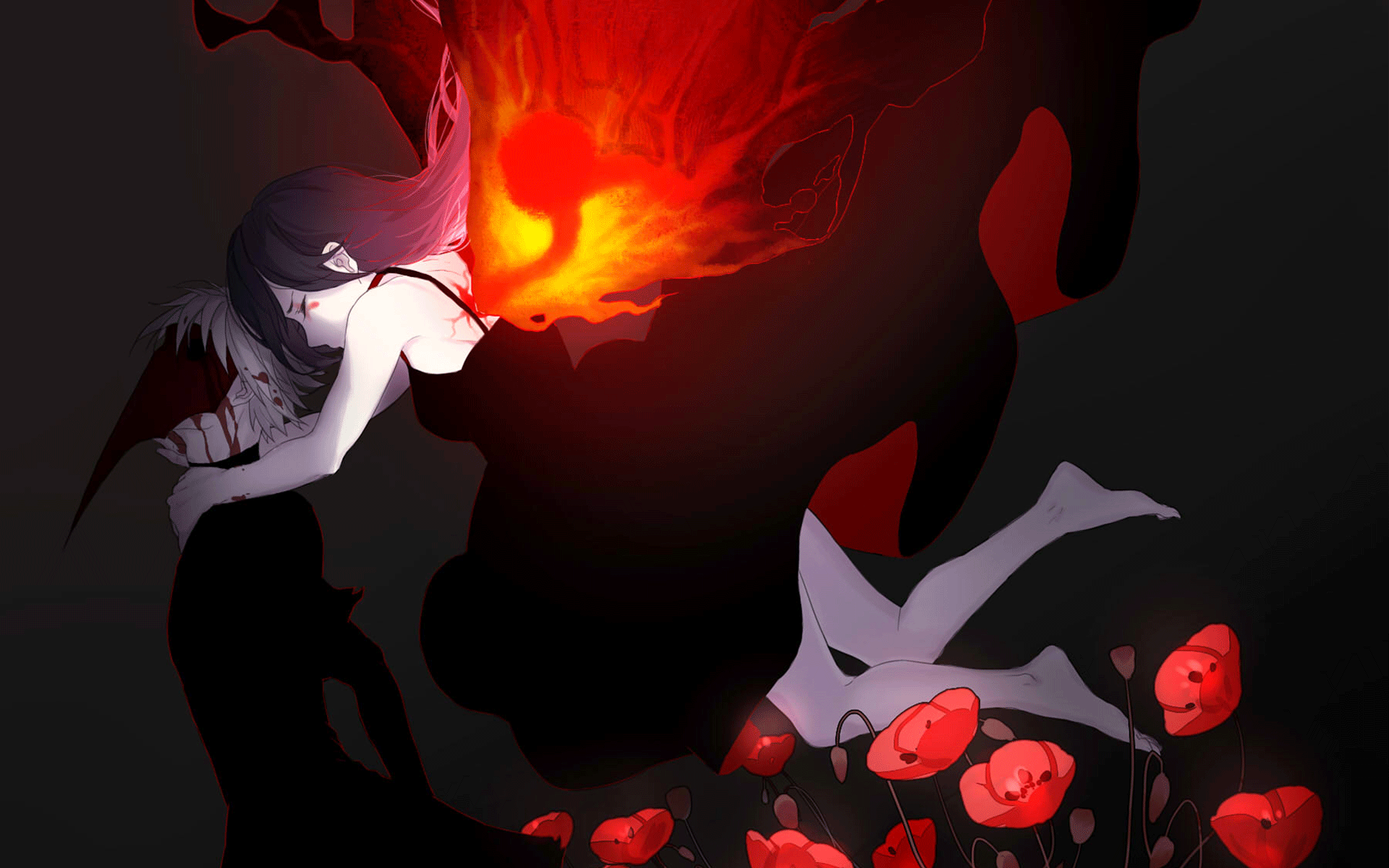 Free Download Tokyo Ghoul Wallpaper Id - Tokyo Ghoul Rize Kaneki - HD Wallpaper 