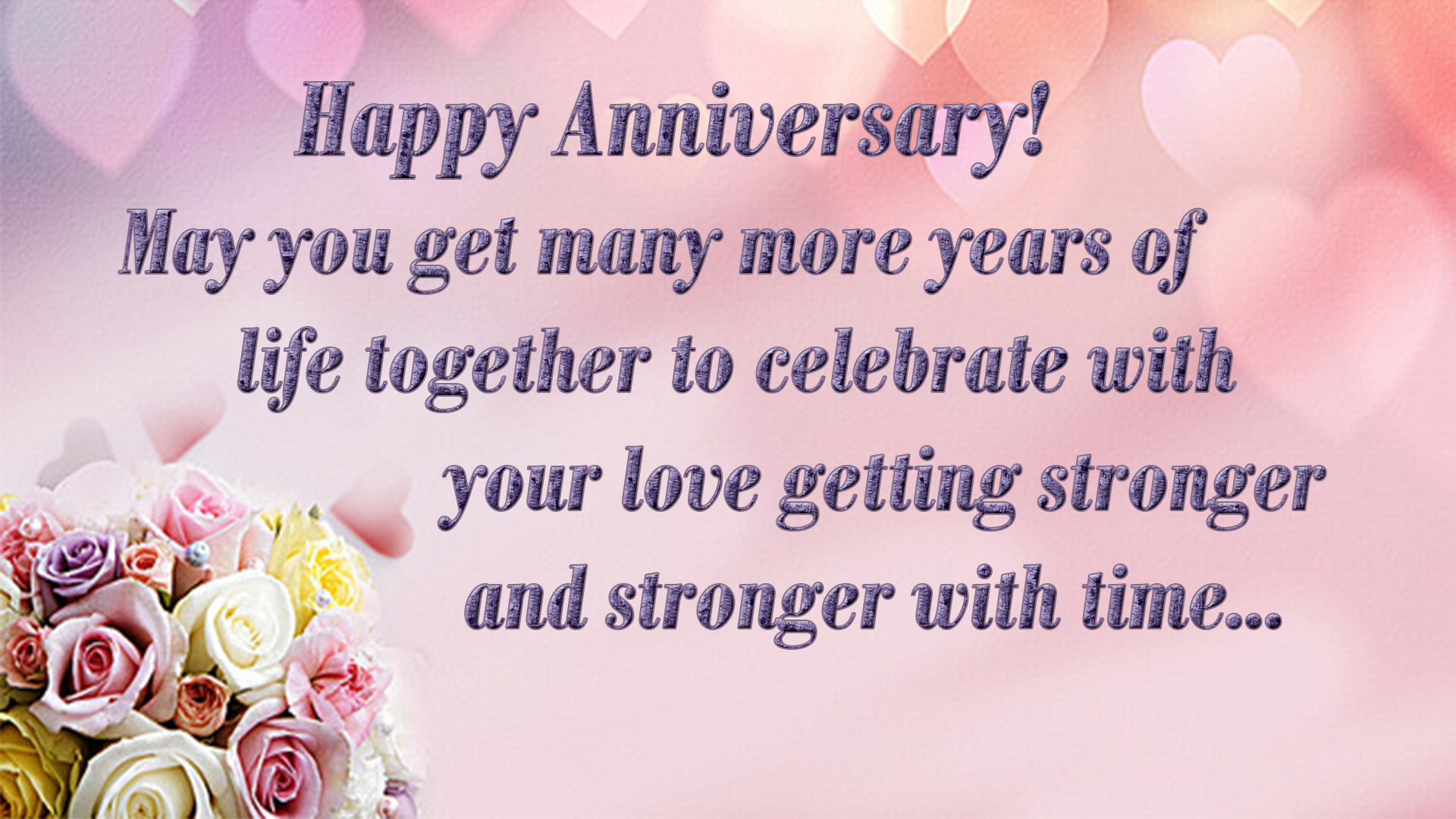 Anniversary Greeting Card Image - Wedding Anniversary Wishes - HD Wallpaper 