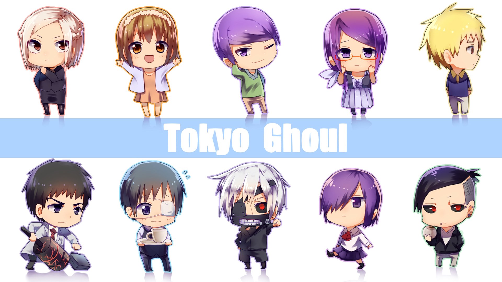 Tokyo Ghoul Cute Chibi - HD Wallpaper 