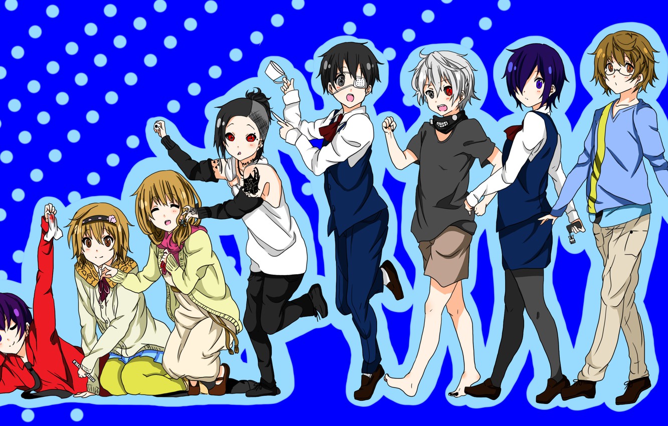 Photo Wallpaper Art, Tokyo Ghoul, Ken Kanek, Tokyo - Токийский Гуль Ута И Канеки - HD Wallpaper 