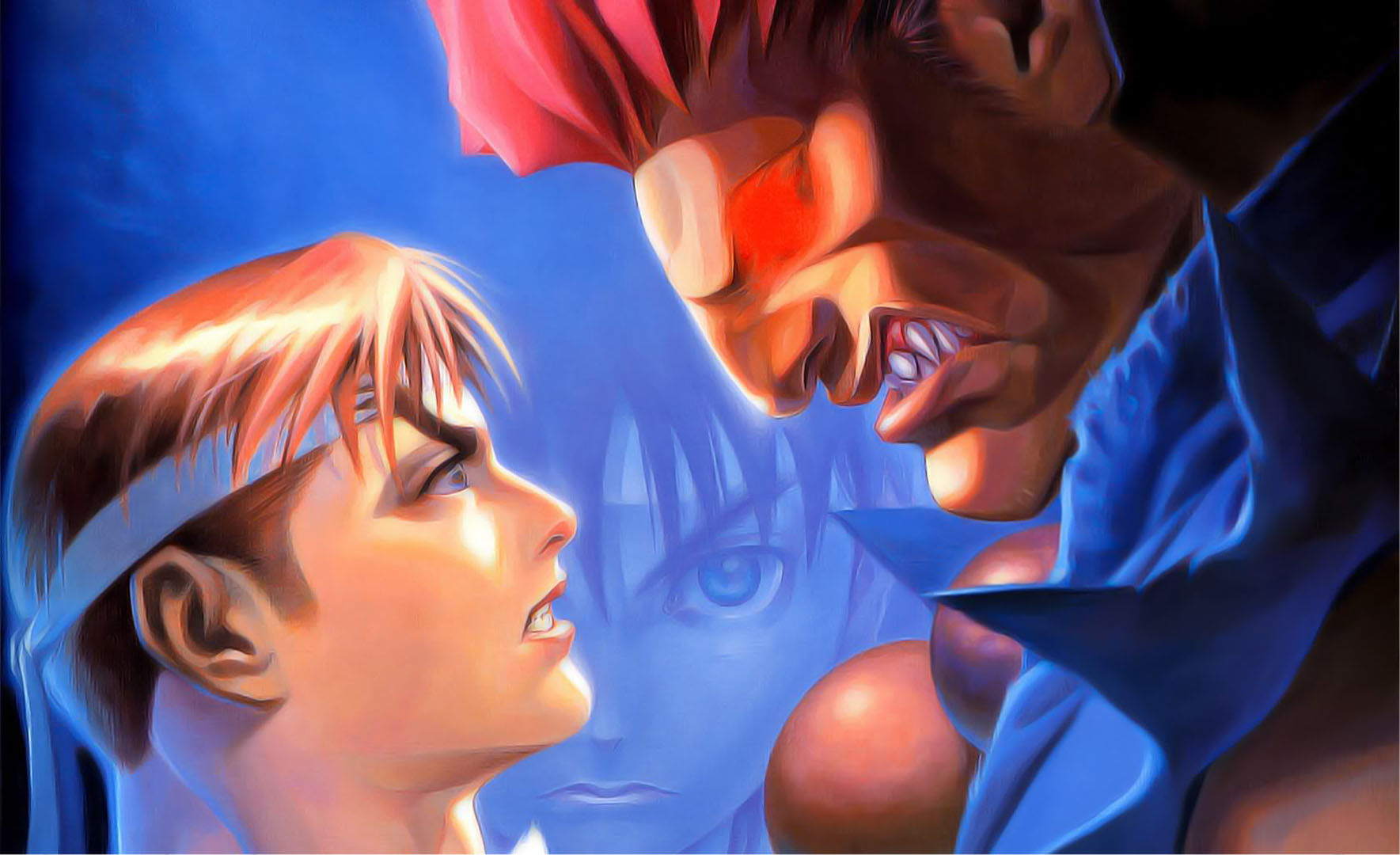 Ryu Vs Akuma - Street Fighter Alpha 2 Steam - HD Wallpaper 