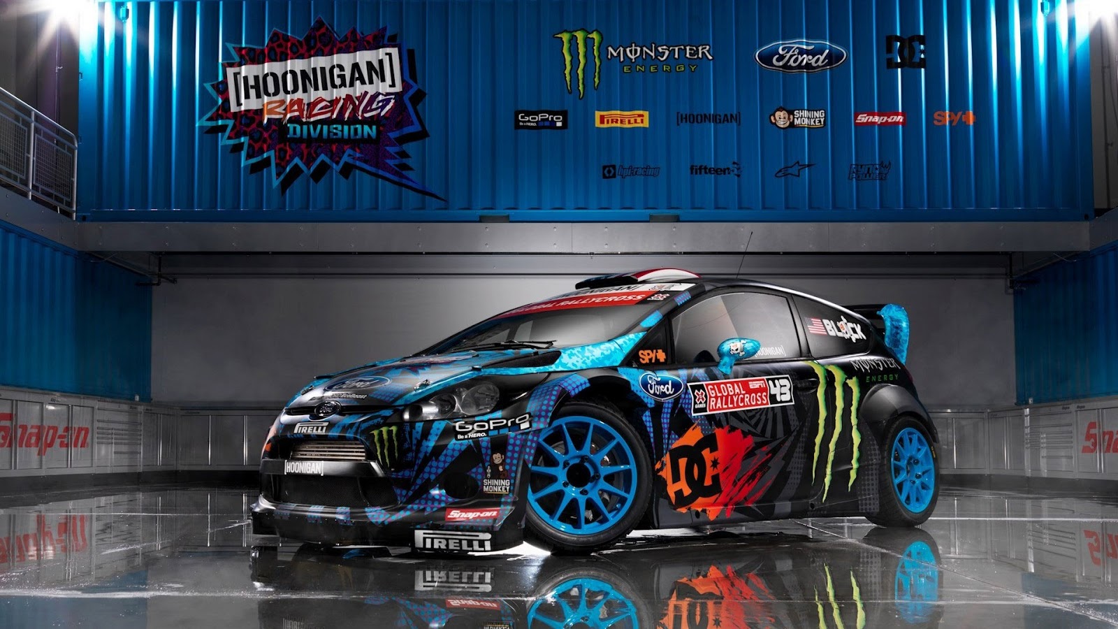 Ford Fiesta Monster Ken Block Hd Wallpaper - Ford Fiesta Ken Block - HD Wallpaper 