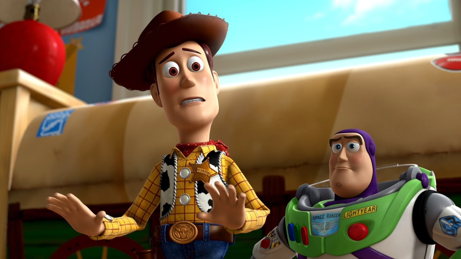 Toy Story 3 Woody 
 Data Src Woody Wallpaper For Full - Toy Story Movie Scene - HD Wallpaper 