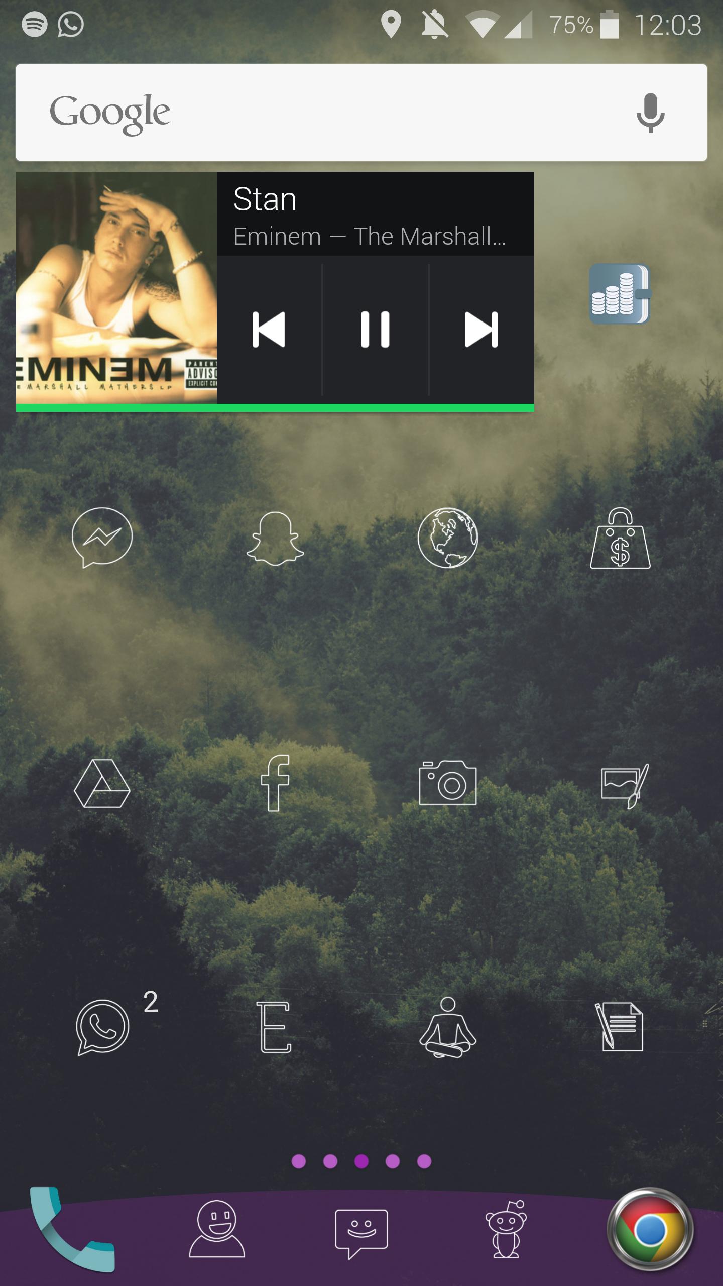 Spotify Widget Homescreen - HD Wallpaper 