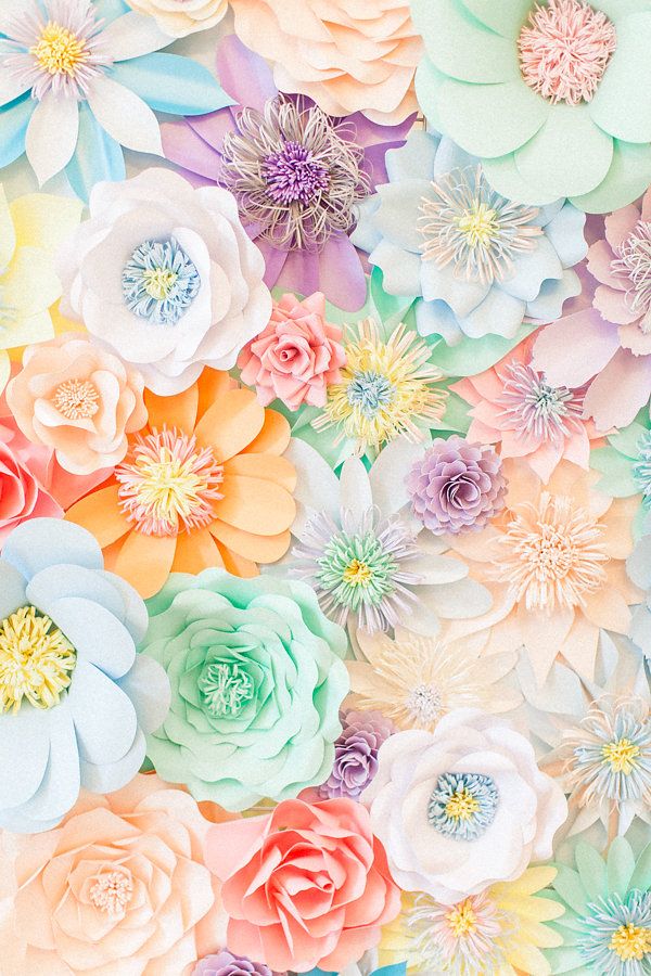 Pastel Colors Flowers Background - HD Wallpaper 