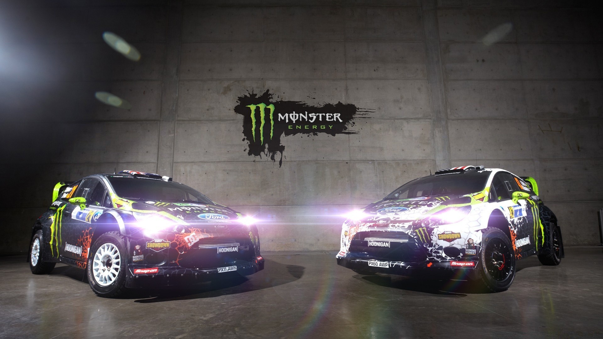 Cars Car Vehicle Race Hurry Fast Competition Wheel - Ford Fiesta Monster Energy - HD Wallpaper 