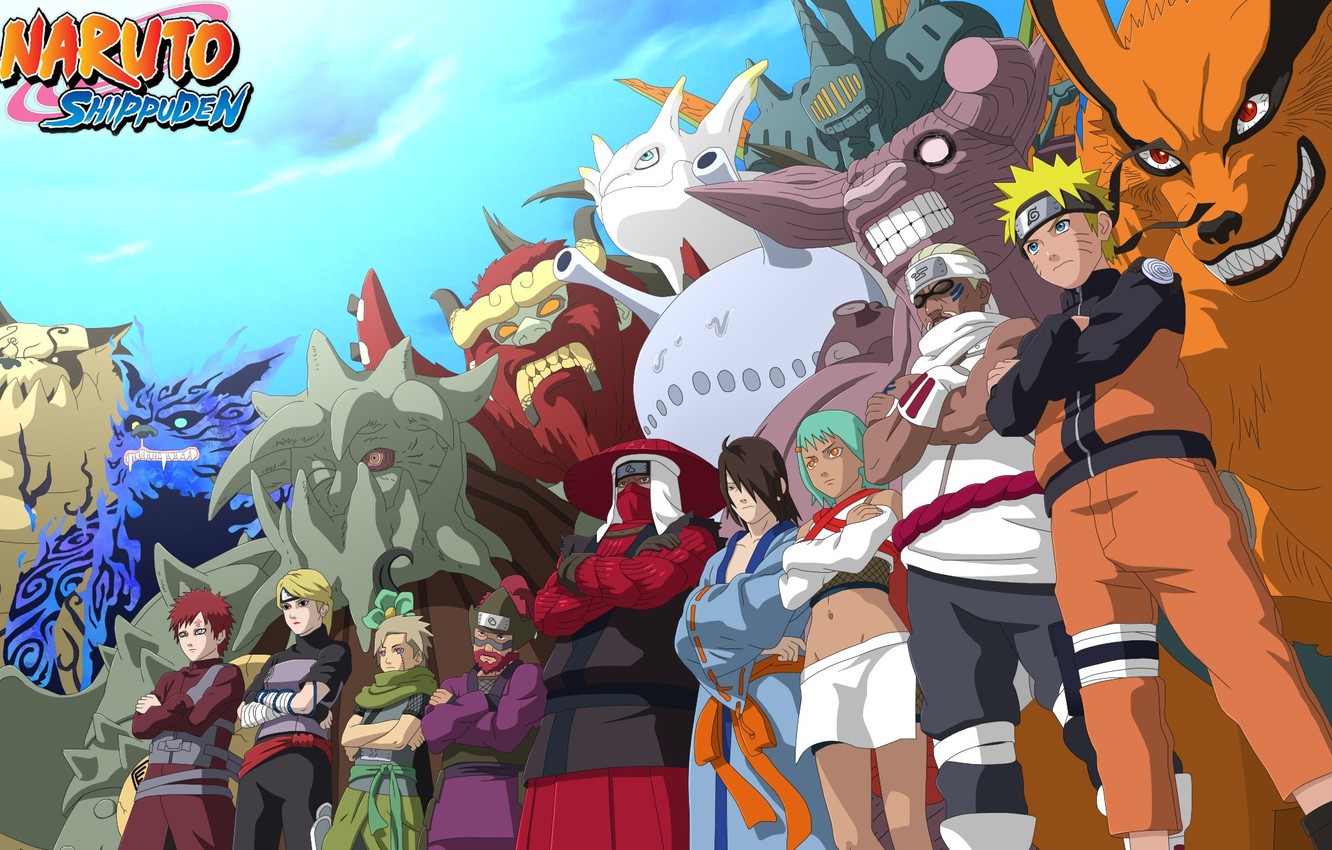 Photo Wallpaper Game, Naruto, Anime, Ninja, Asian, - All Tailed Beasts Naruto - HD Wallpaper 