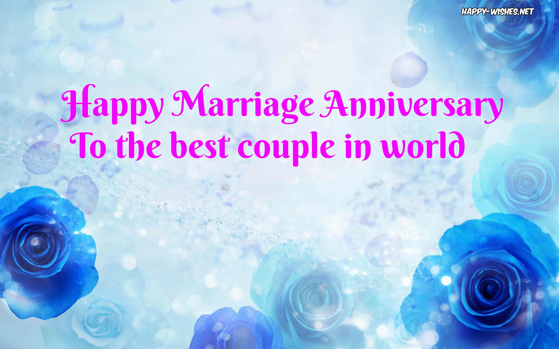 Happy Anniversary Quotes For Brother - Blue Rose Background Hd - HD Wallpaper 