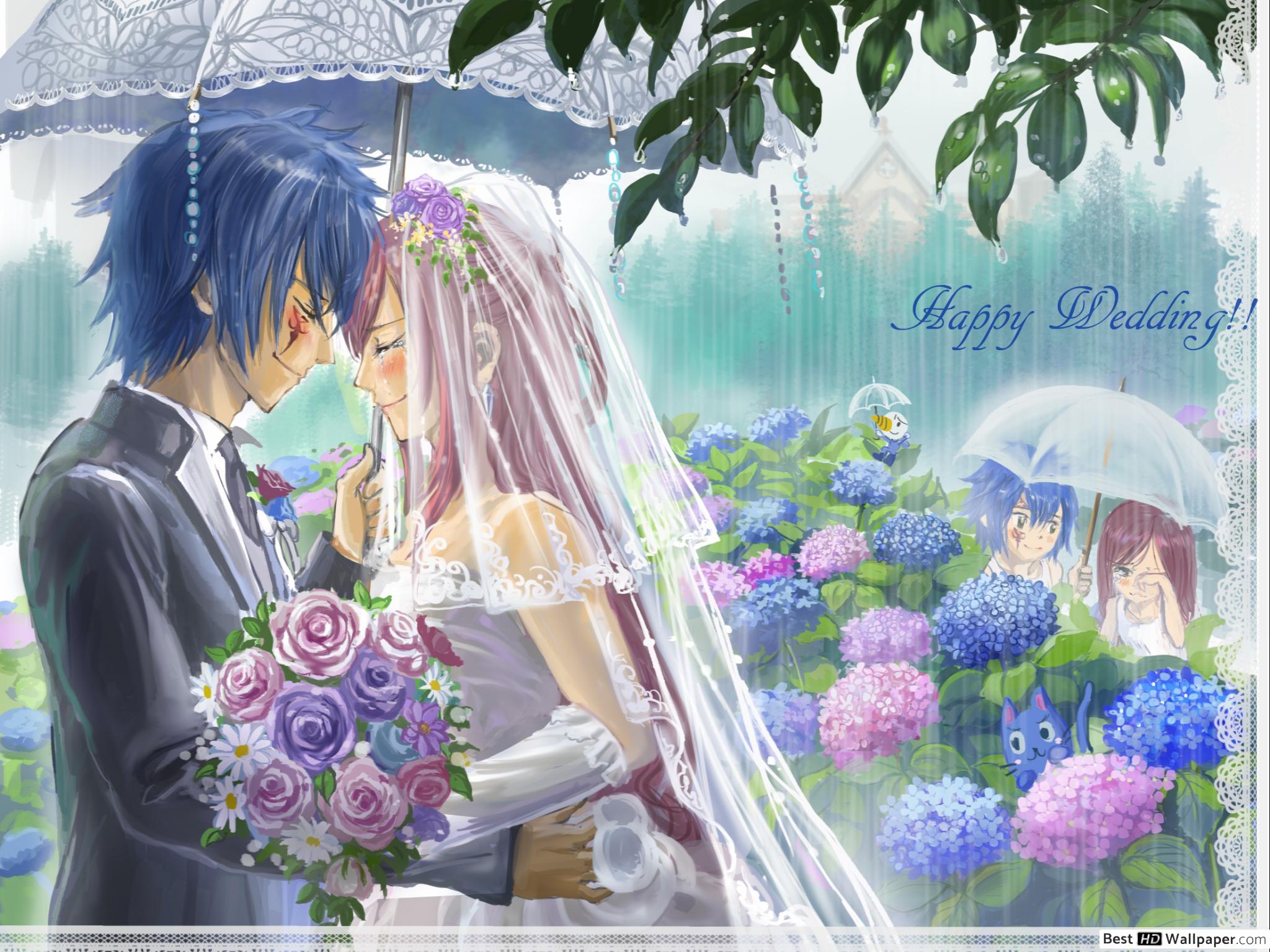 Et Jellal Mariage Fairy Tail - HD Wallpaper 