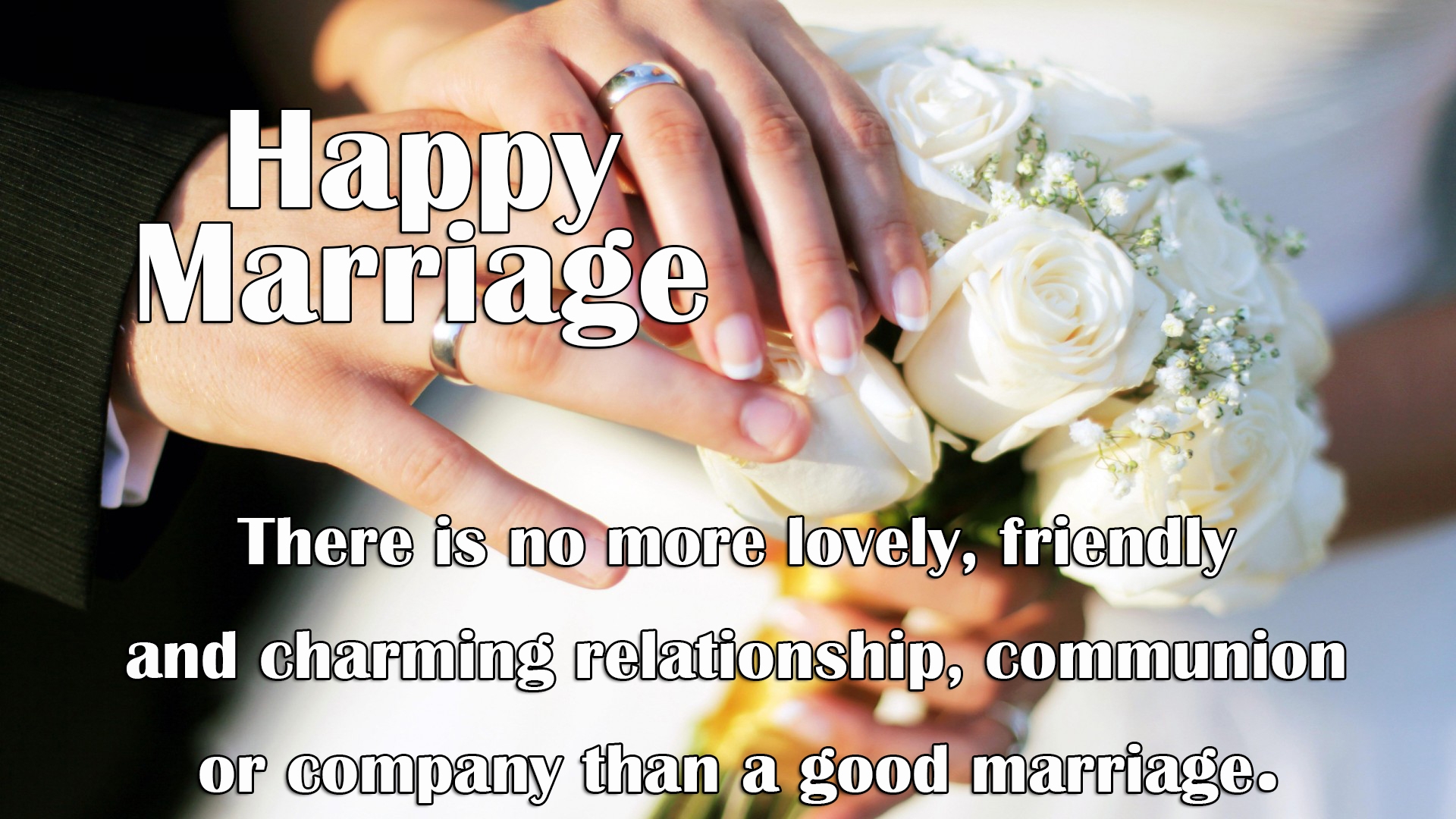 Happy Marriage Quotes - Marriage Wallpapers With Quotes - HD Wallpaper 