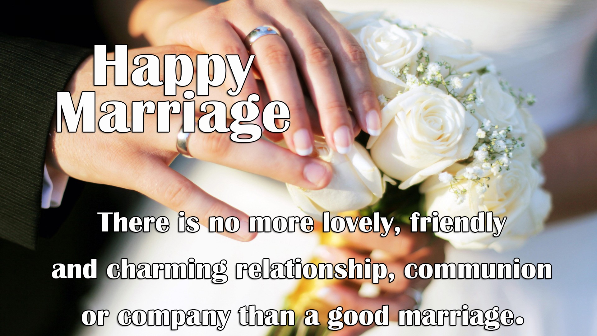 Happy Marriage Quotes - Marriage Wallpapers With Quotes - HD Wallpaper 
