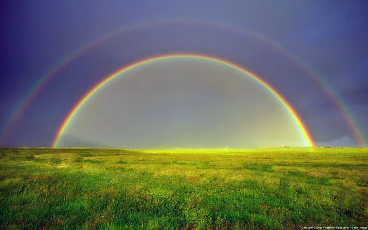 25 Of The Worlds Most Beautiful Rainbow Photography - Rainbow Dome Flat Earth - HD Wallpaper 