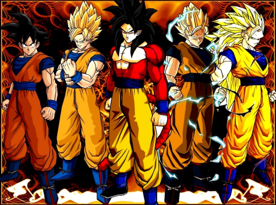 881 Goku Hd Wallpapers Background Images Wallpaper - Dragon Ball Z Goku Super Saiyans - HD Wallpaper 