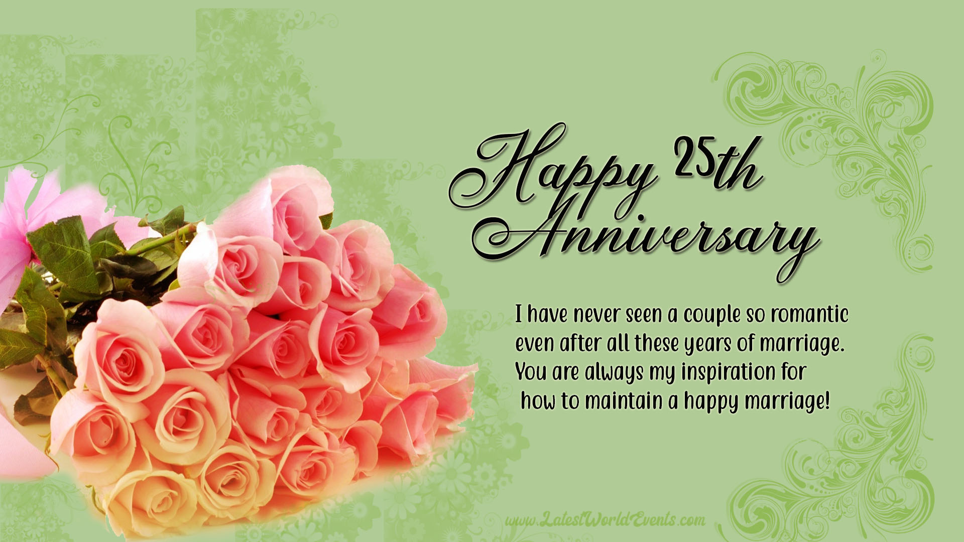 Silver Jubilee 25th Anniversary Wishes 19x1080 Wallpaper Teahub Io