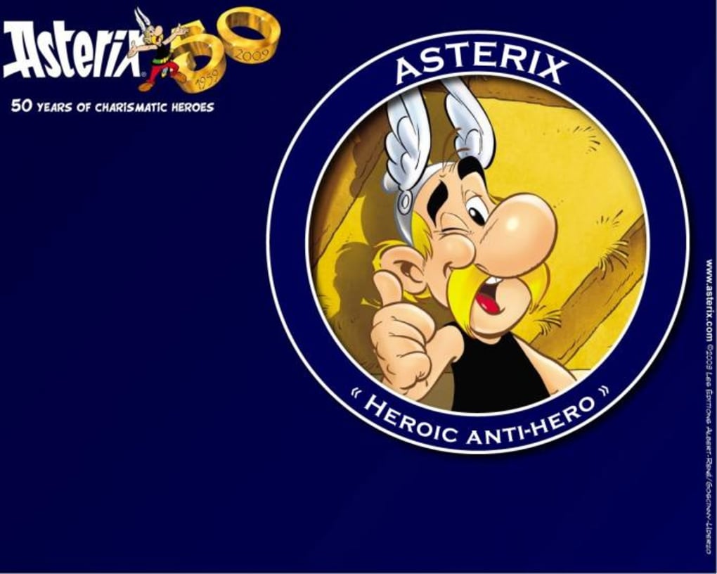 Asterix 50th Anniversary Wallpaper - Anniversaire Asterix - HD Wallpaper 