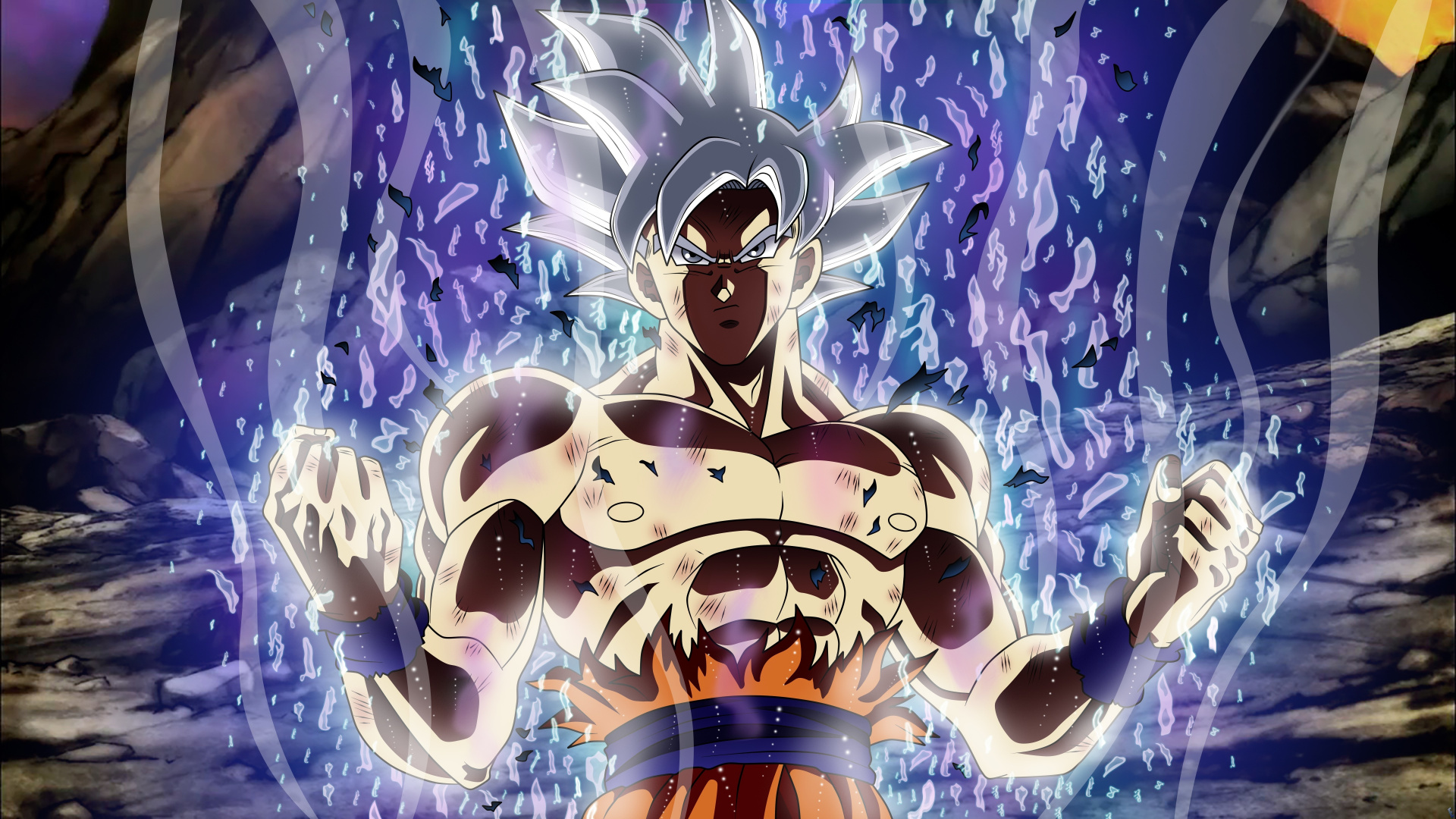Ultra Power, White Hair, Dragon Ball Super, Goku, Wallpaper - Son Goku Mastered Ultra Instinct - HD Wallpaper 