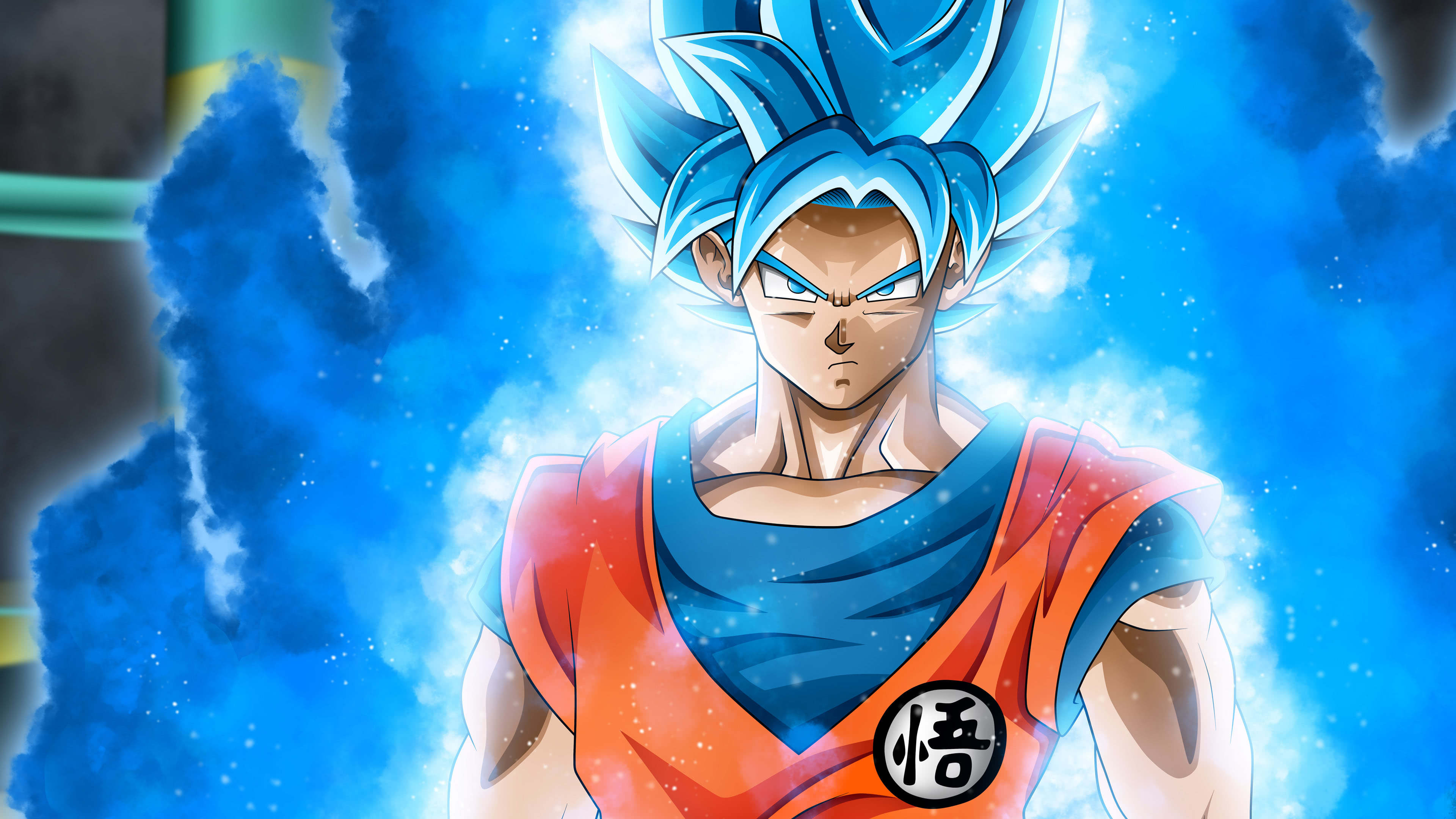 Dragon Ball Super Blue Goku Portrait Uhd 4k Wallpaper - Dragon Ball Super 4k - HD Wallpaper 
