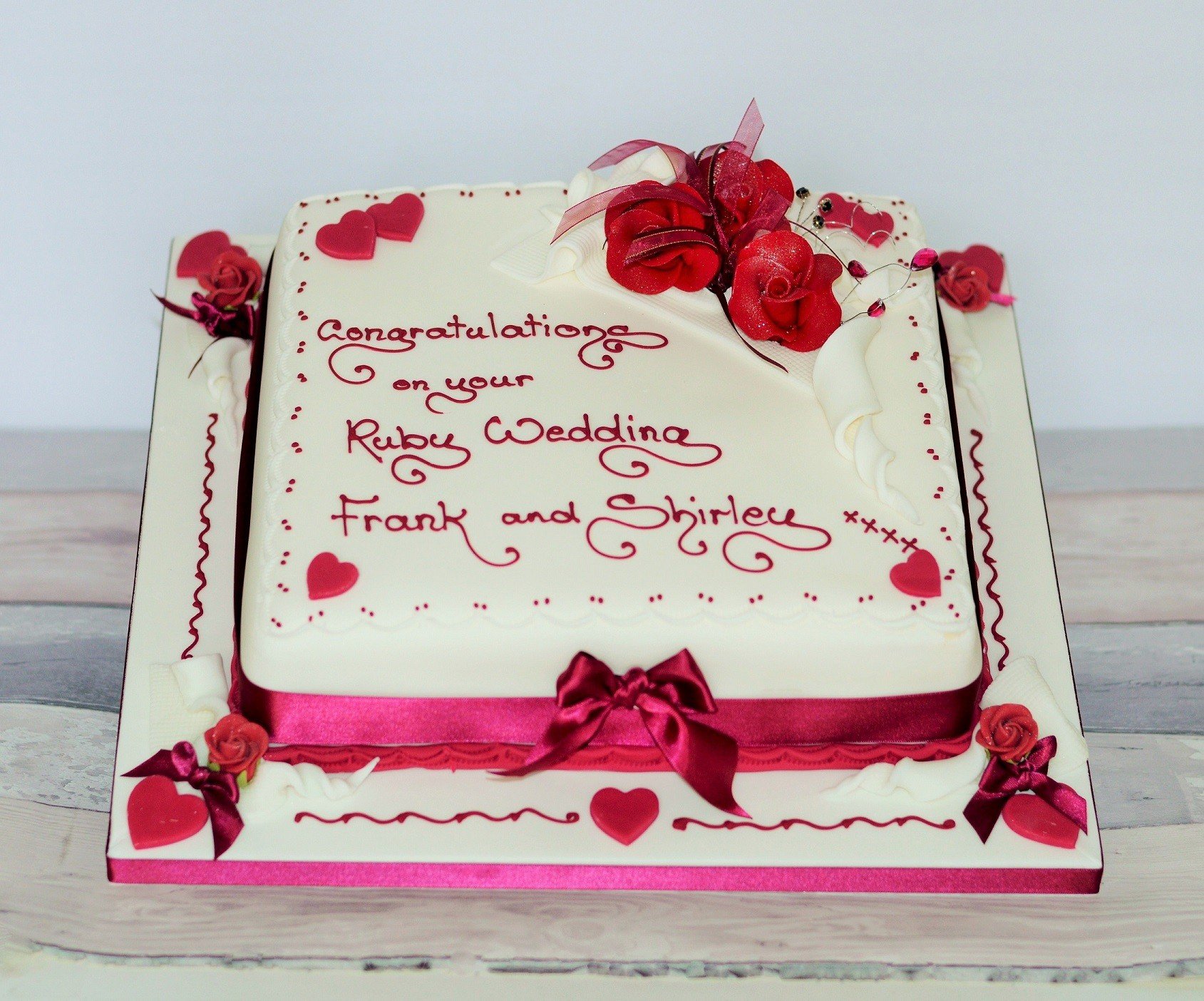 Wedding Anniversary Cake - HD Wallpaper 