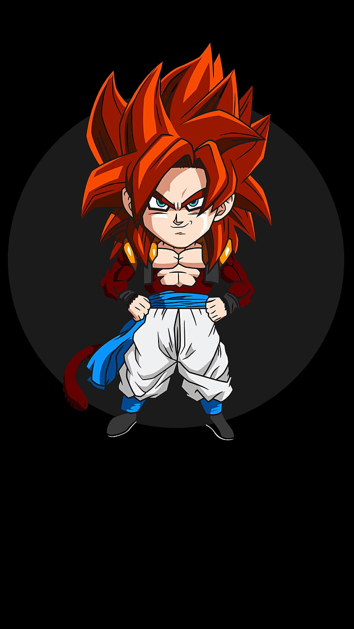 Dragon Ball, Dragon Ball Z, Illustration, Portrait - Gogeta Ssj4 - HD Wallpaper 