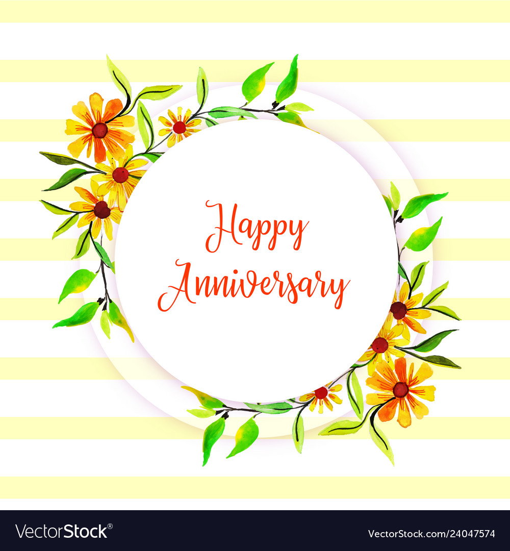 Happy Anniversary Floral - HD Wallpaper 