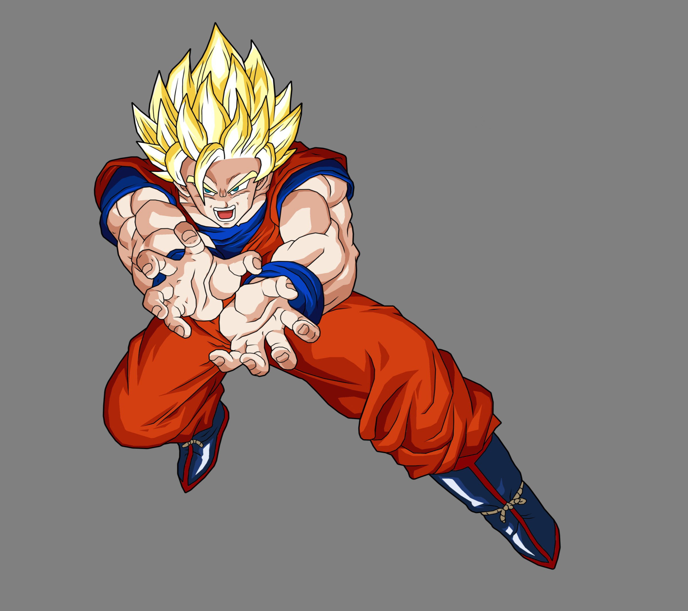 Goku Full Body Kamehameha - HD Wallpaper 
