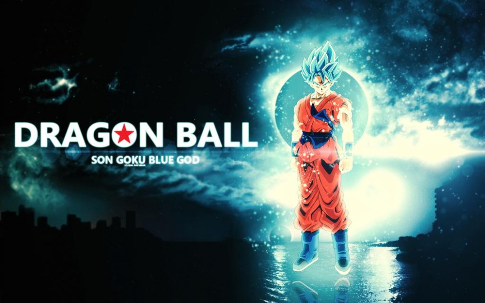 Dragon Ball Goku Super Saiyan God Blue Wallpaper B - Super Saiyan God Blue - HD Wallpaper 