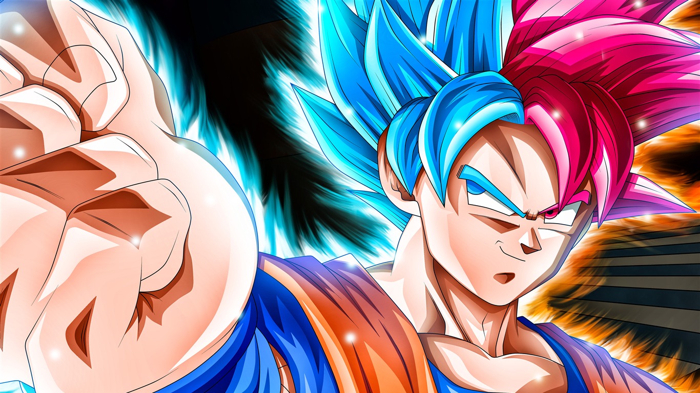 Dragon Ball Super Goku 4k Hd Anime2018 - Goku Ssj Blue Y Ssj God - HD Wallpaper 