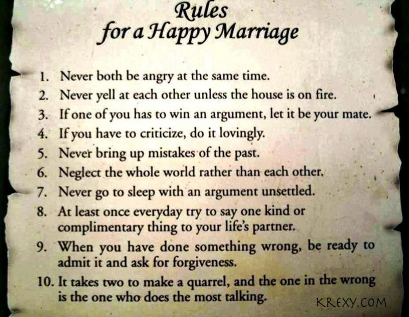 Rules For Happy Married Life - HD Wallpaper 