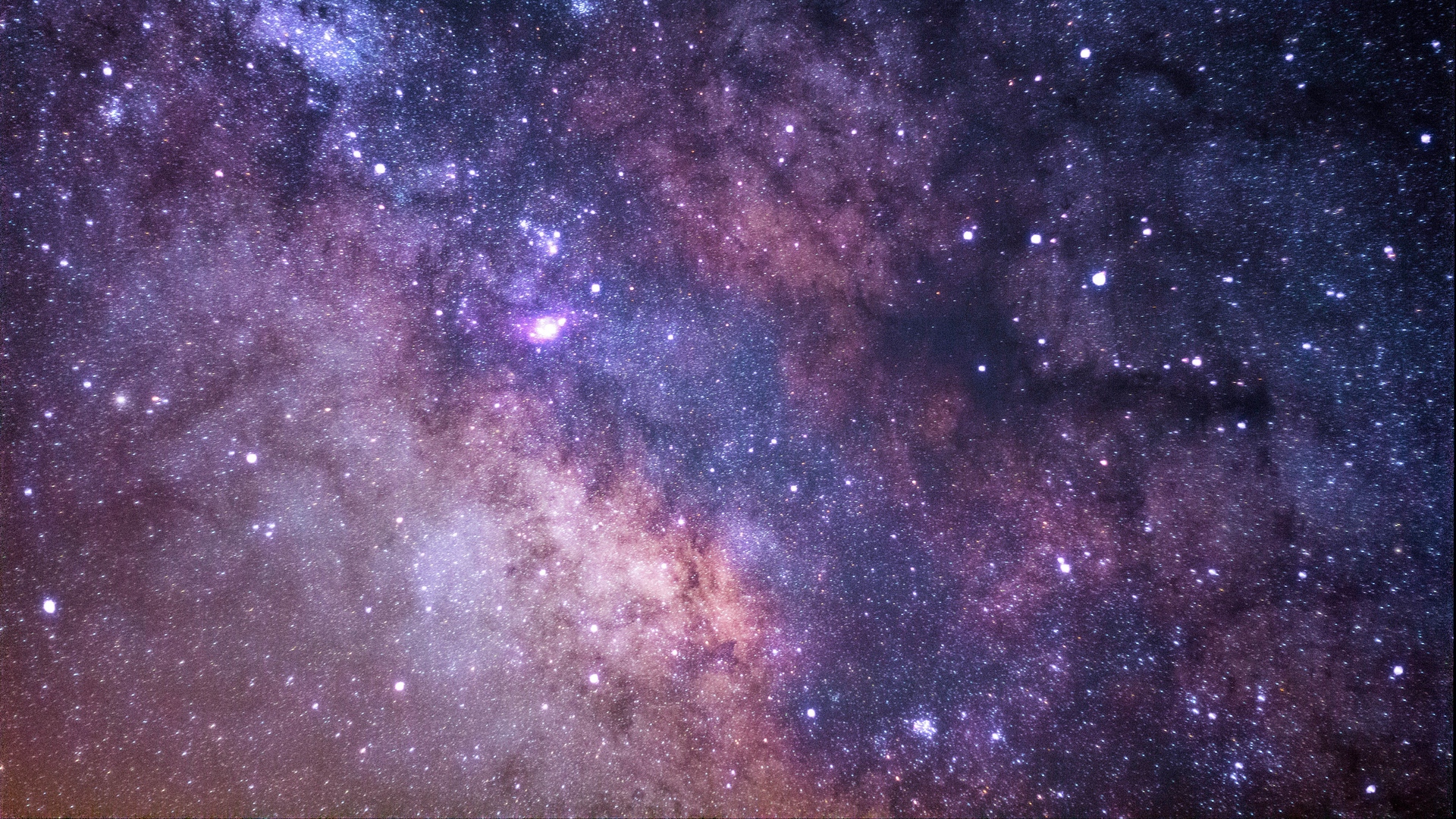 Starry Sky Space Wallpaper - Milky Way - HD Wallpaper 