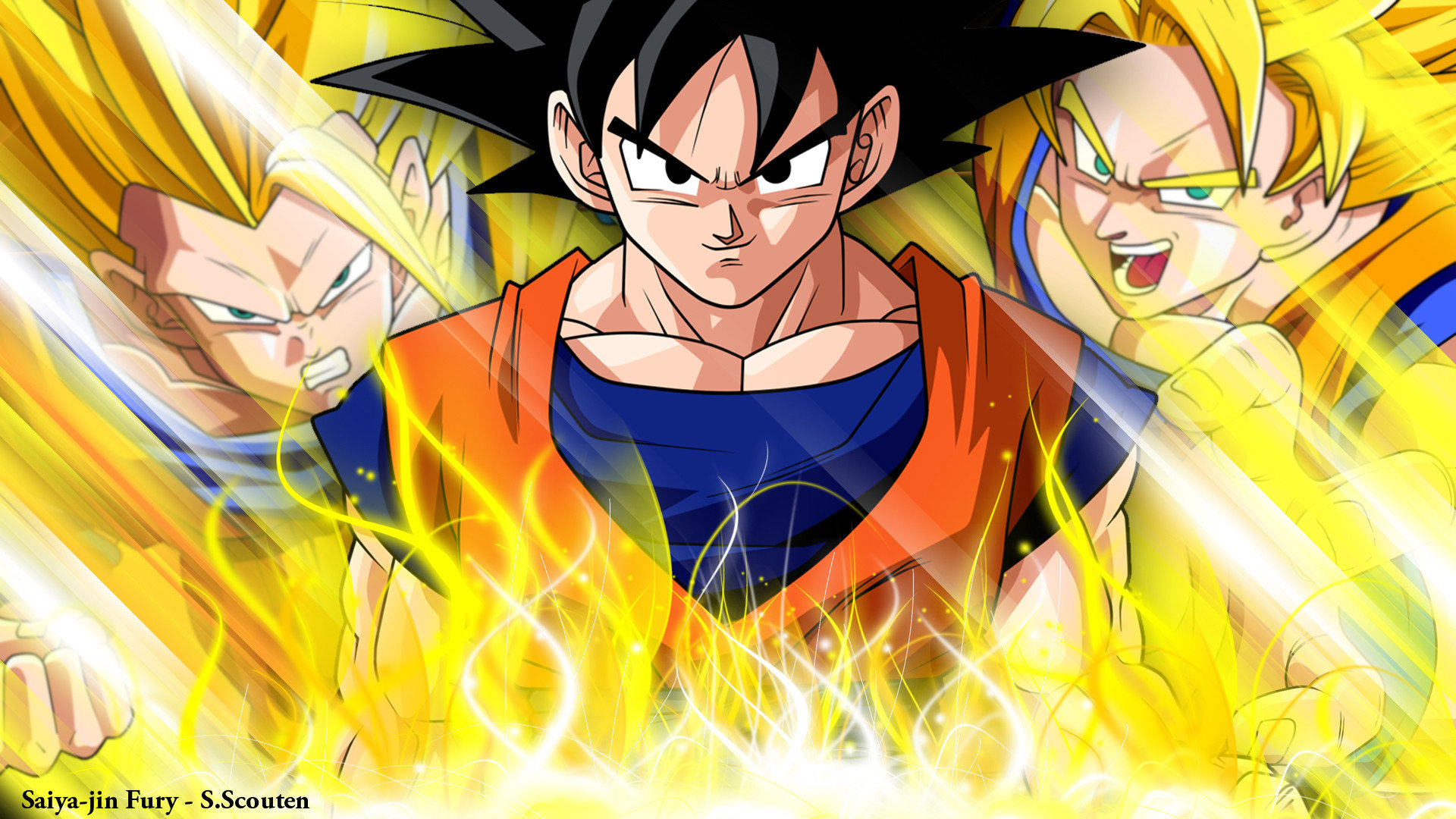 Download Full Hd Goku Pc Wallpaper Id - Dragon Ball Z Goku - HD Wallpaper 