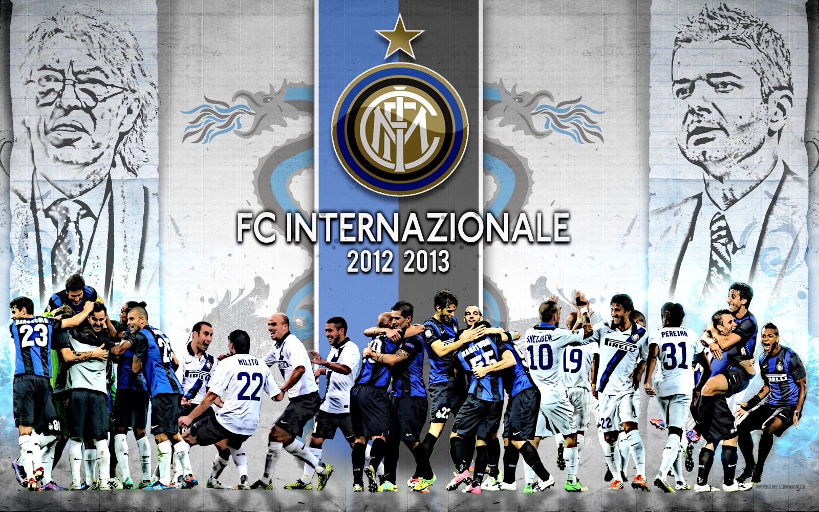 Inter Milan Wallpaper 2015 Hd - Black Inter Milan Wallpaper Hd - HD Wallpaper 