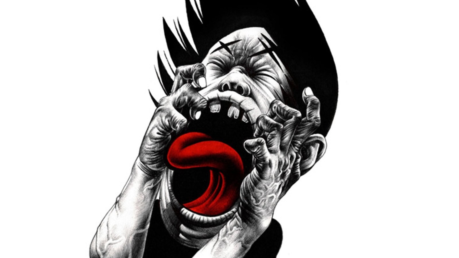 Japanese Cartoon In The Jaws Of The Lords Of Death - HD Wallpaper 