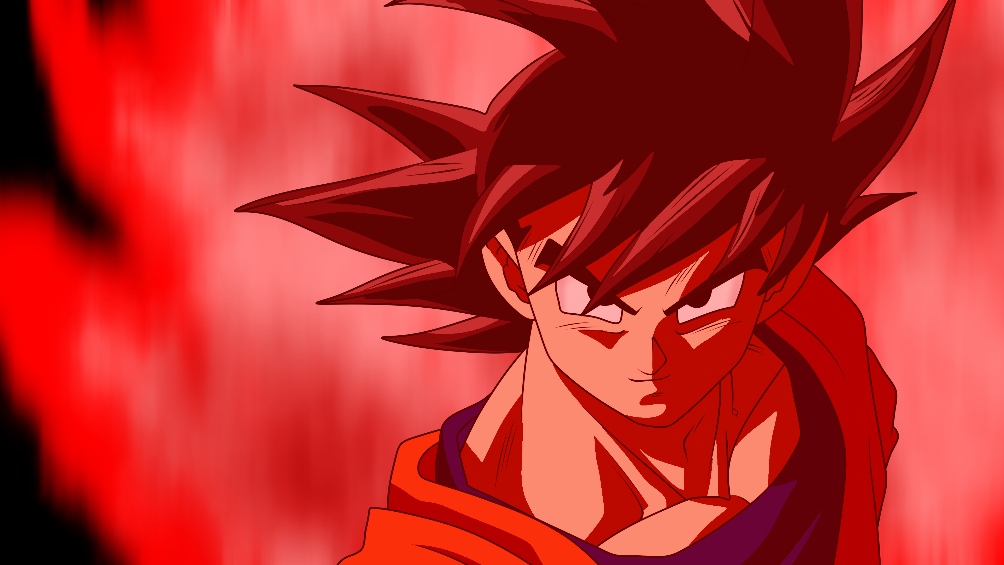 Goku Fan Art Kaioken - HD Wallpaper 