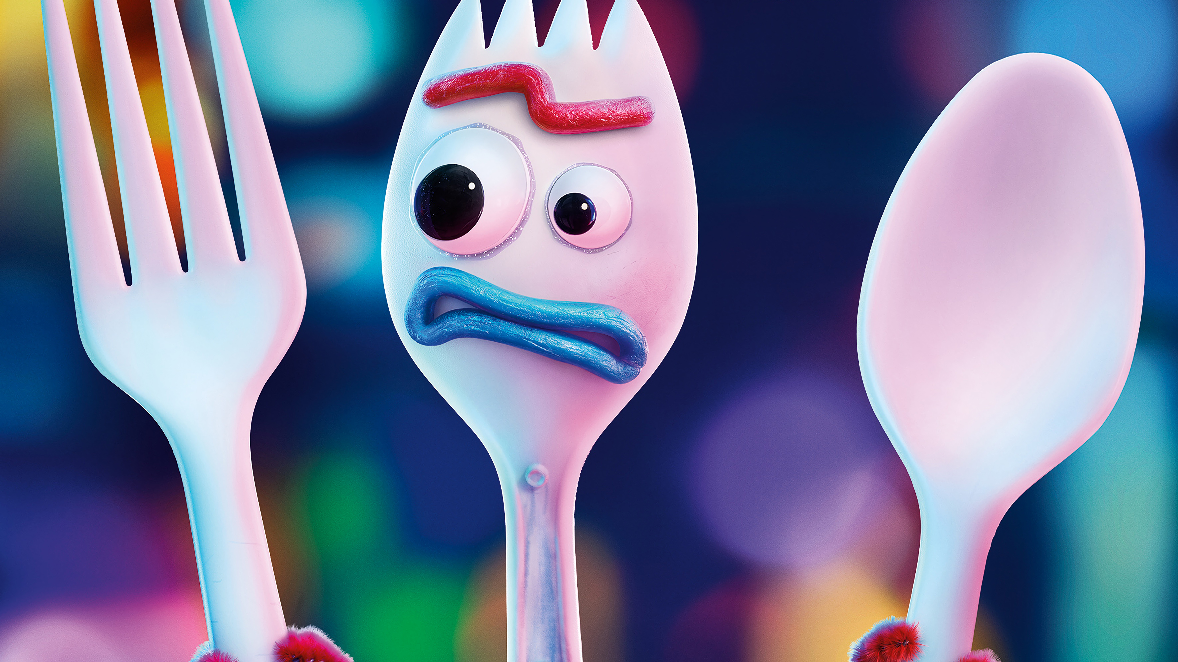 Forky Toy Story 4 - HD Wallpaper 
