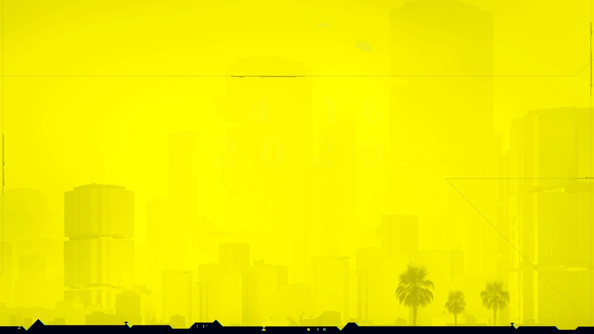 Cyberpunk 2077 Yellow Plain Background Wallpaper - Cyberpunk 2077 Wallpaper Yellow - HD Wallpaper 