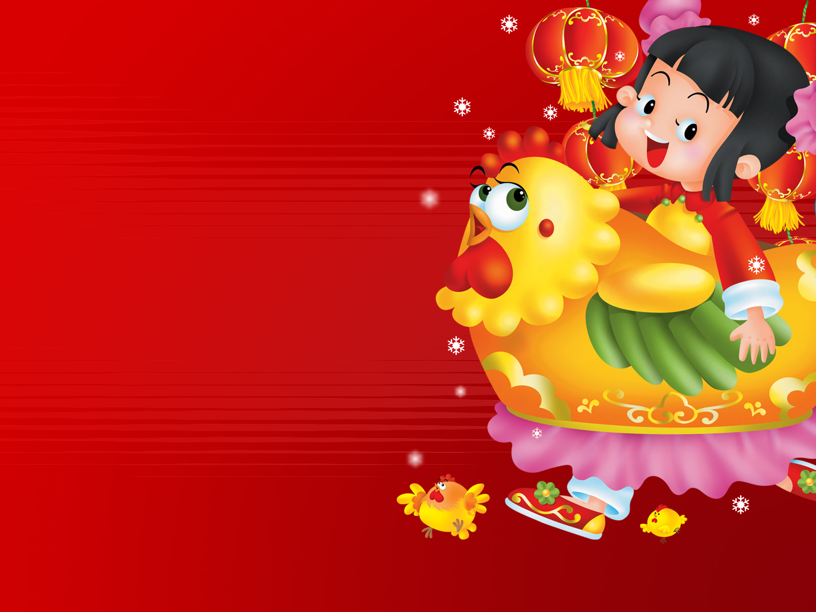 New Cartoon Wallpapers - Chinese New Year Cartoon Background - HD Wallpaper 