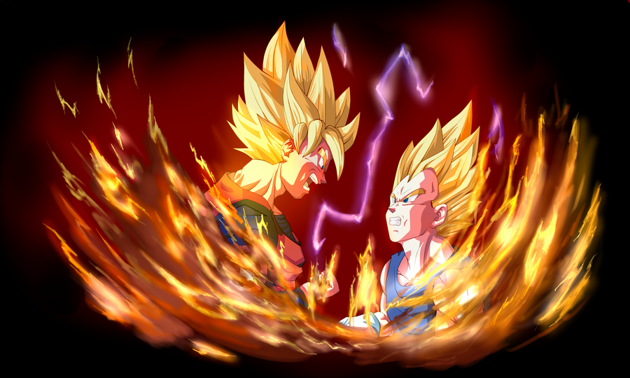 Goku Vs Vegeta - Goku De Fondo De Pantalla - HD Wallpaper 