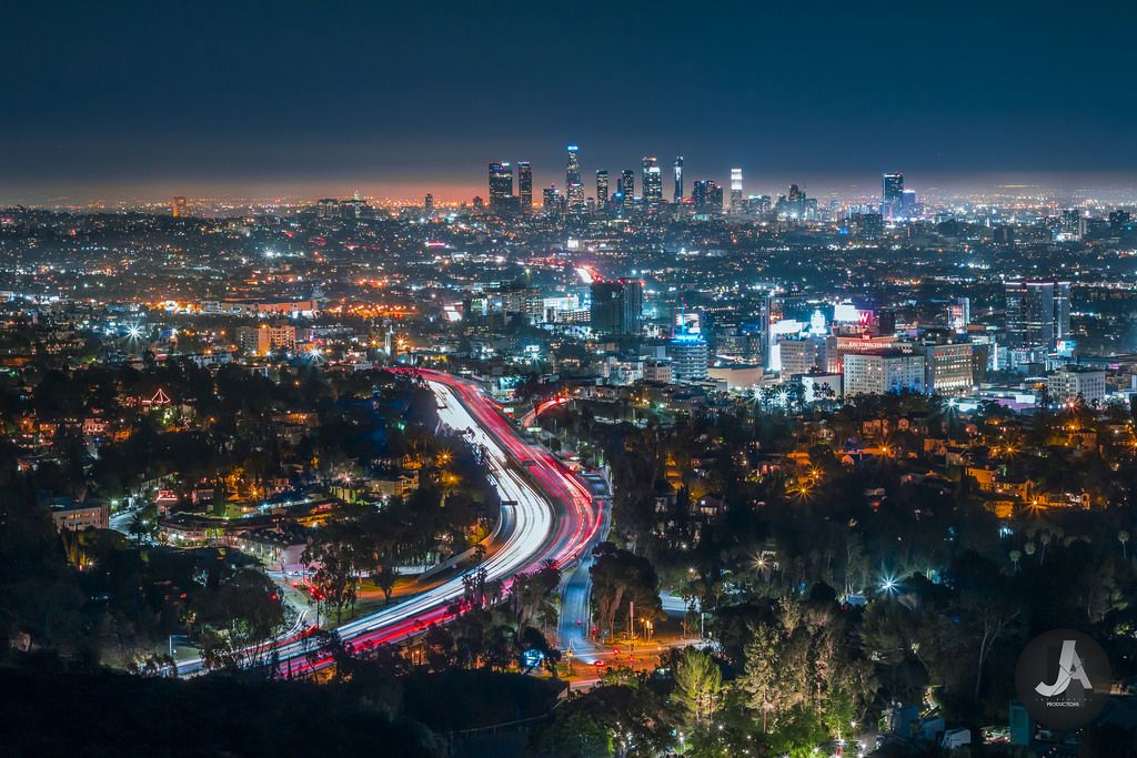 Los Angeles Skyline Desktop - HD Wallpaper 