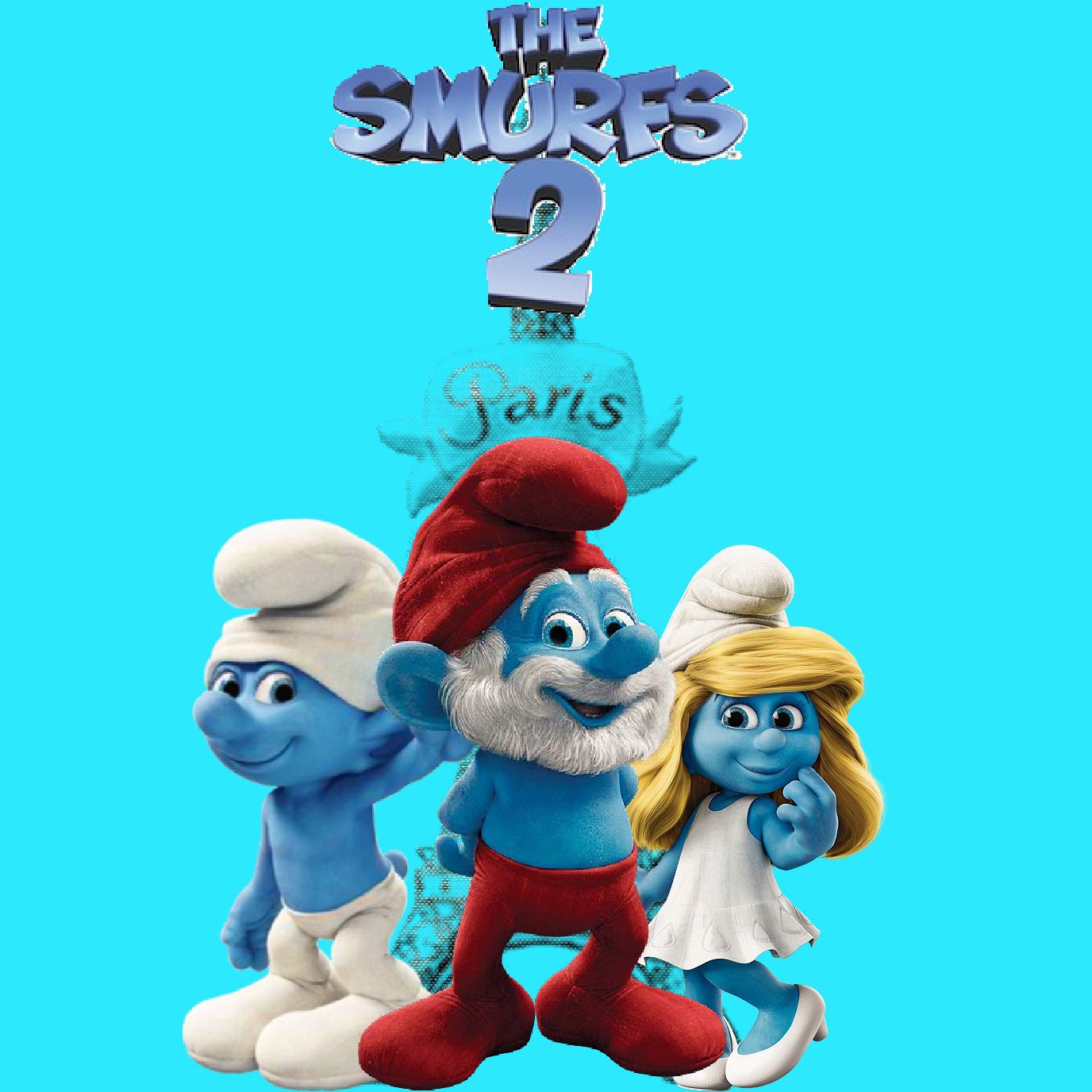 The Smurfs 2 Worlds International Poster - Smurfs Movie Poster - 1376x1376  Wallpaper 