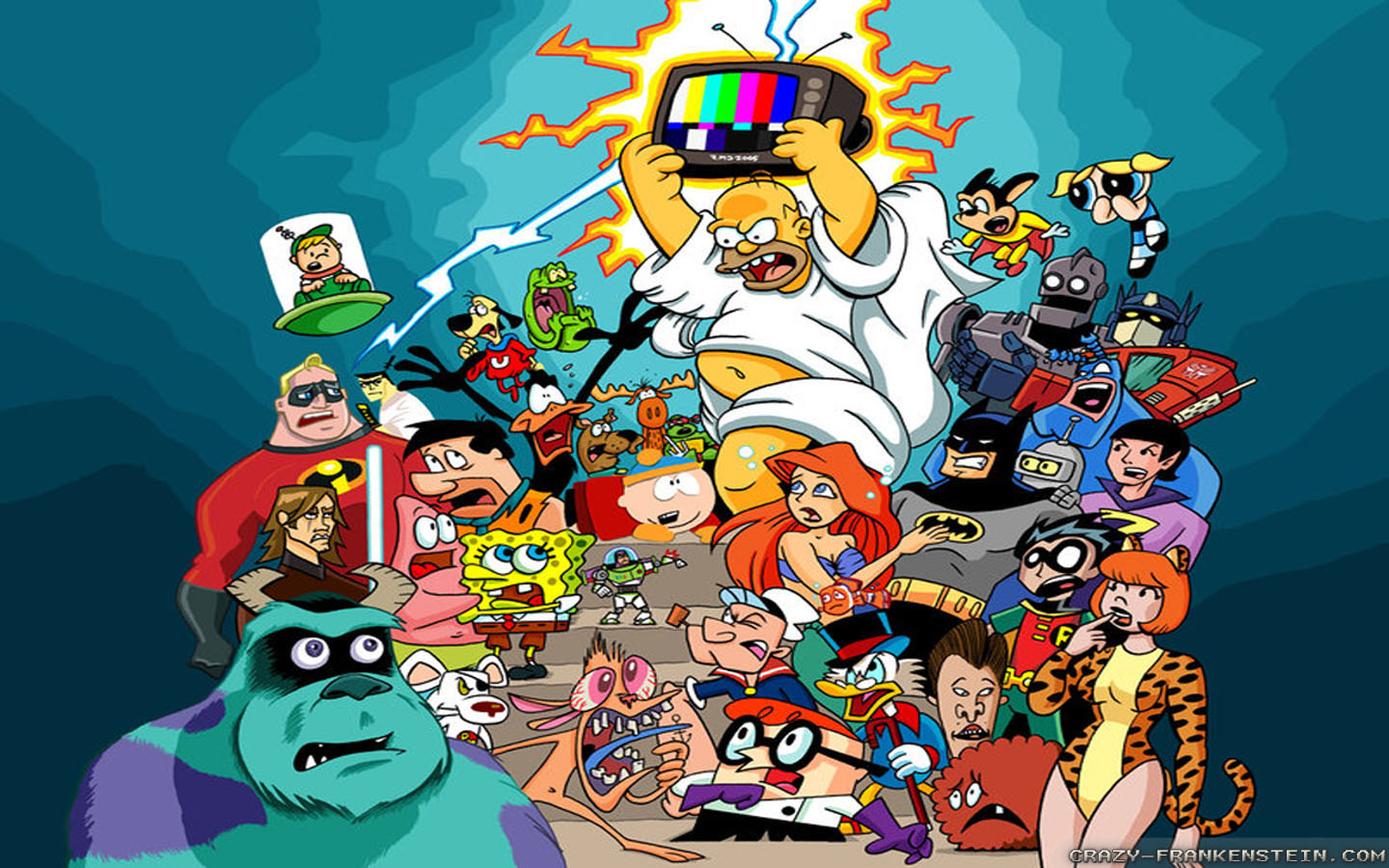 All The Cartoons Characters - HD Wallpaper 