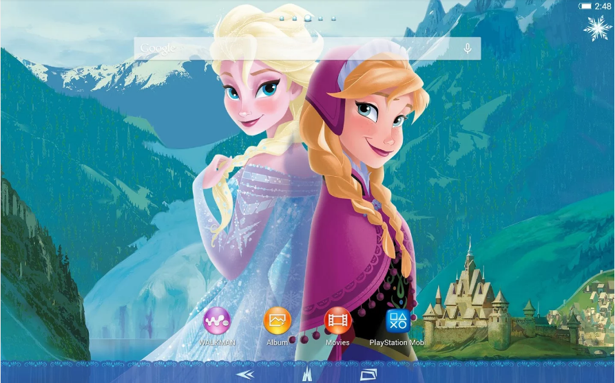Xperia Frozen Elsa&anna Theme Theme - HD Wallpaper 