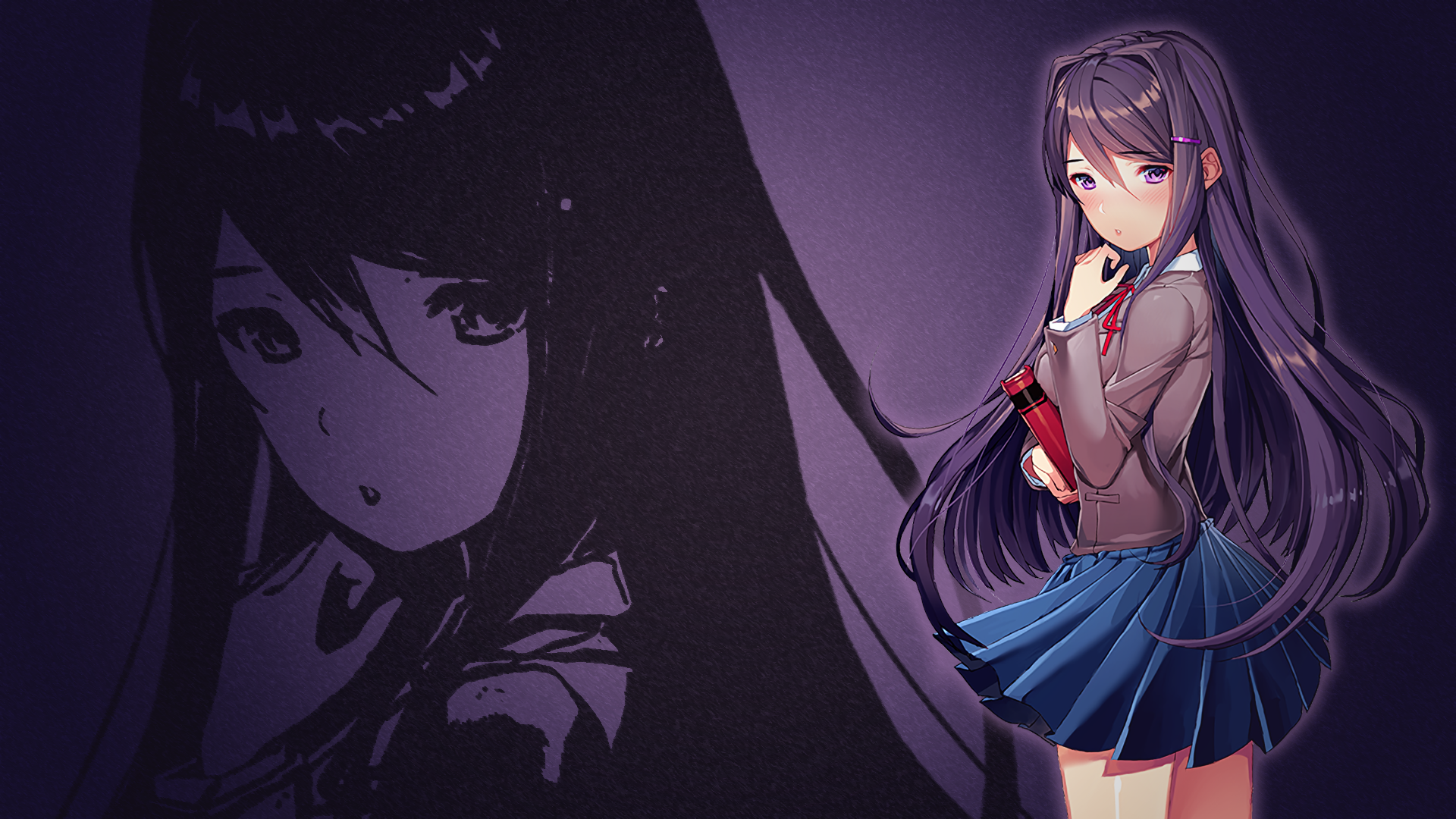 Doki Doki Literature Club Yuri - HD Wallpaper 