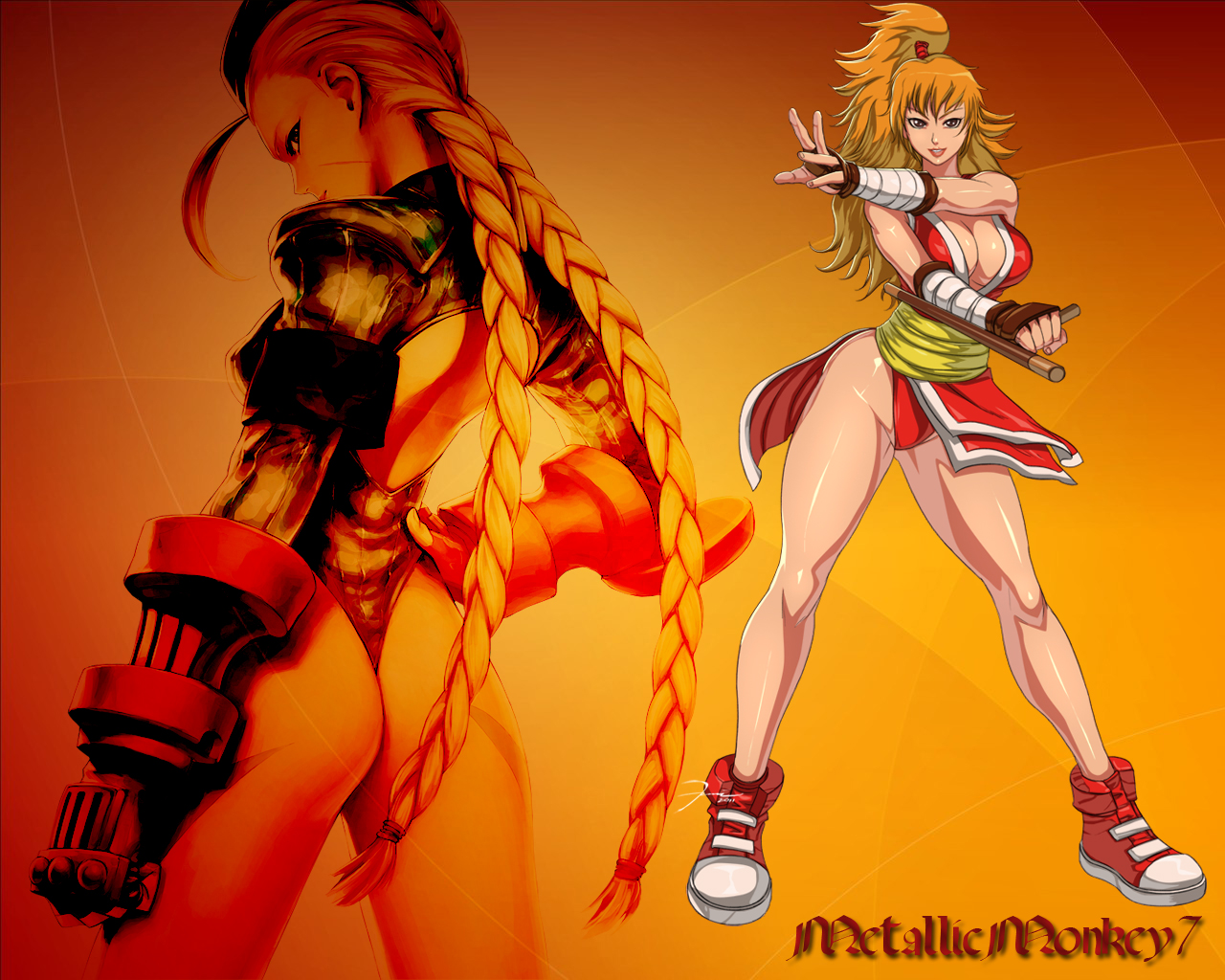 There S No Need For Torches With Bodies This Hot - Maki Final Fight Sexy - HD Wallpaper 
