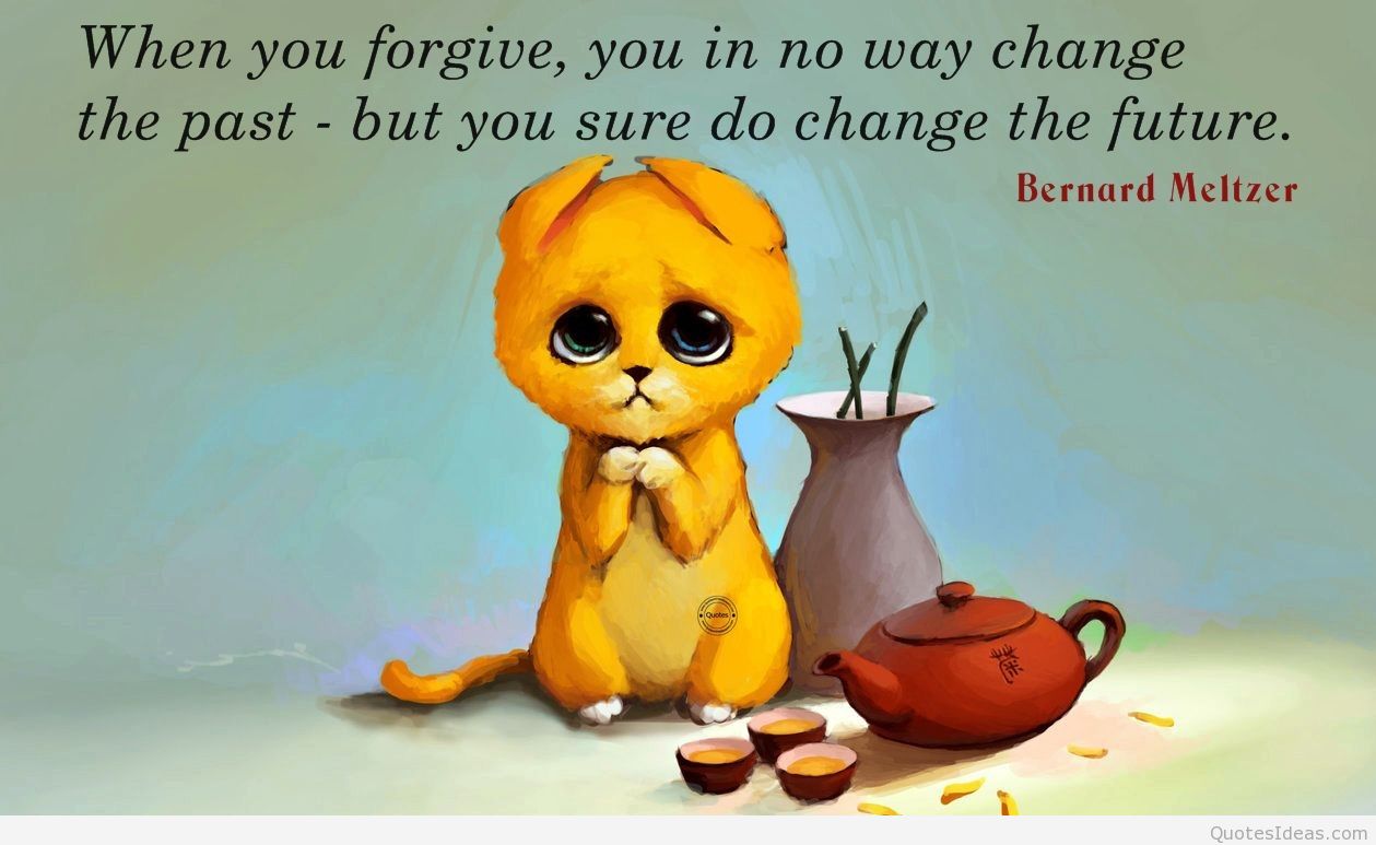 When You Forgive Cartoon Wallpaper With Quote - Cartoon Pics With Quotes - HD Wallpaper 