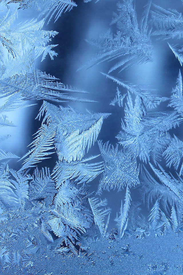 Com Apple Wallpaper Frozen-window Iphone4 - Ice Backgrounds - HD Wallpaper 