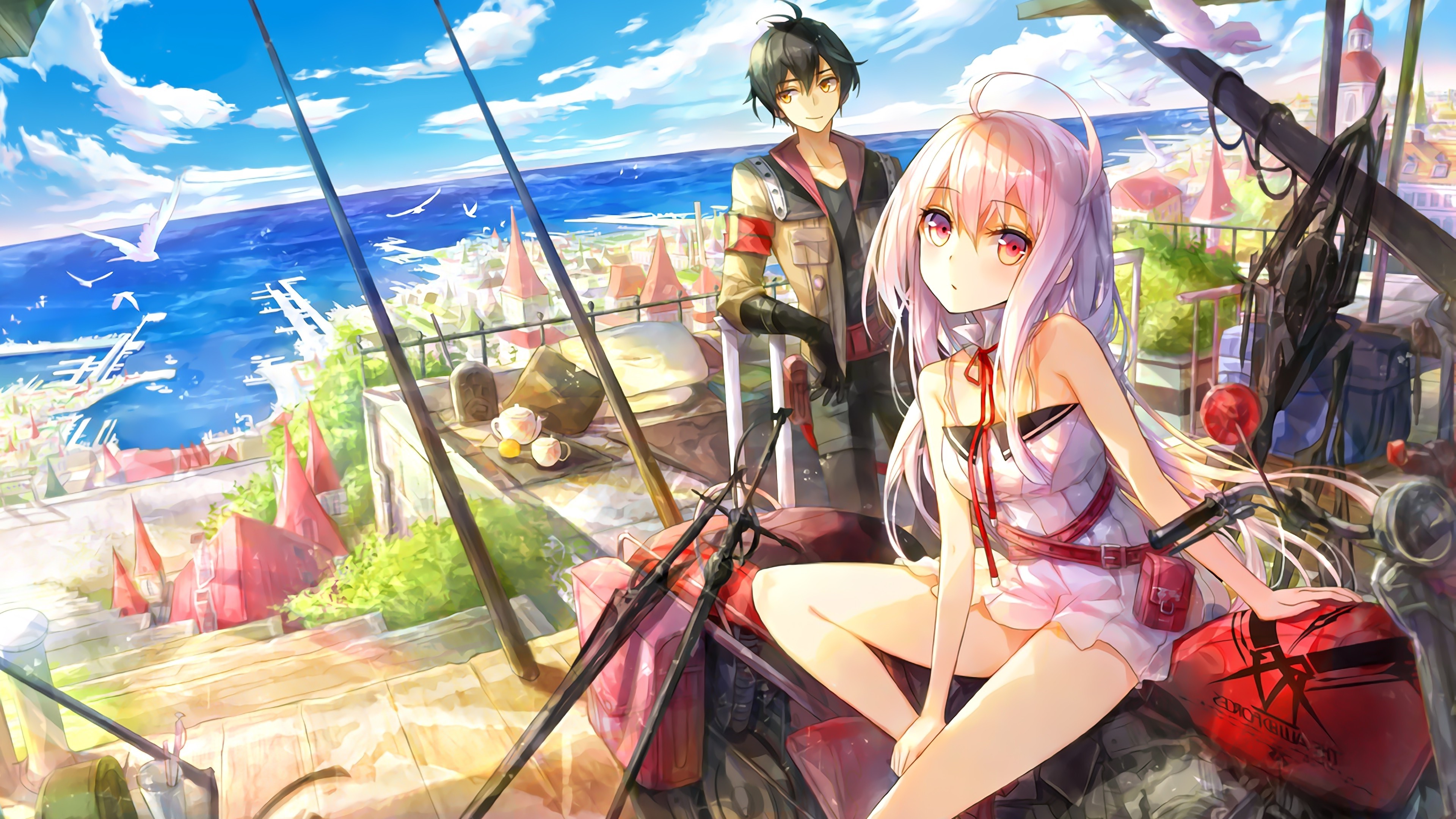 Gambar Anime Girl Landscape - 3840x2160 Wallpaper - teahub.io