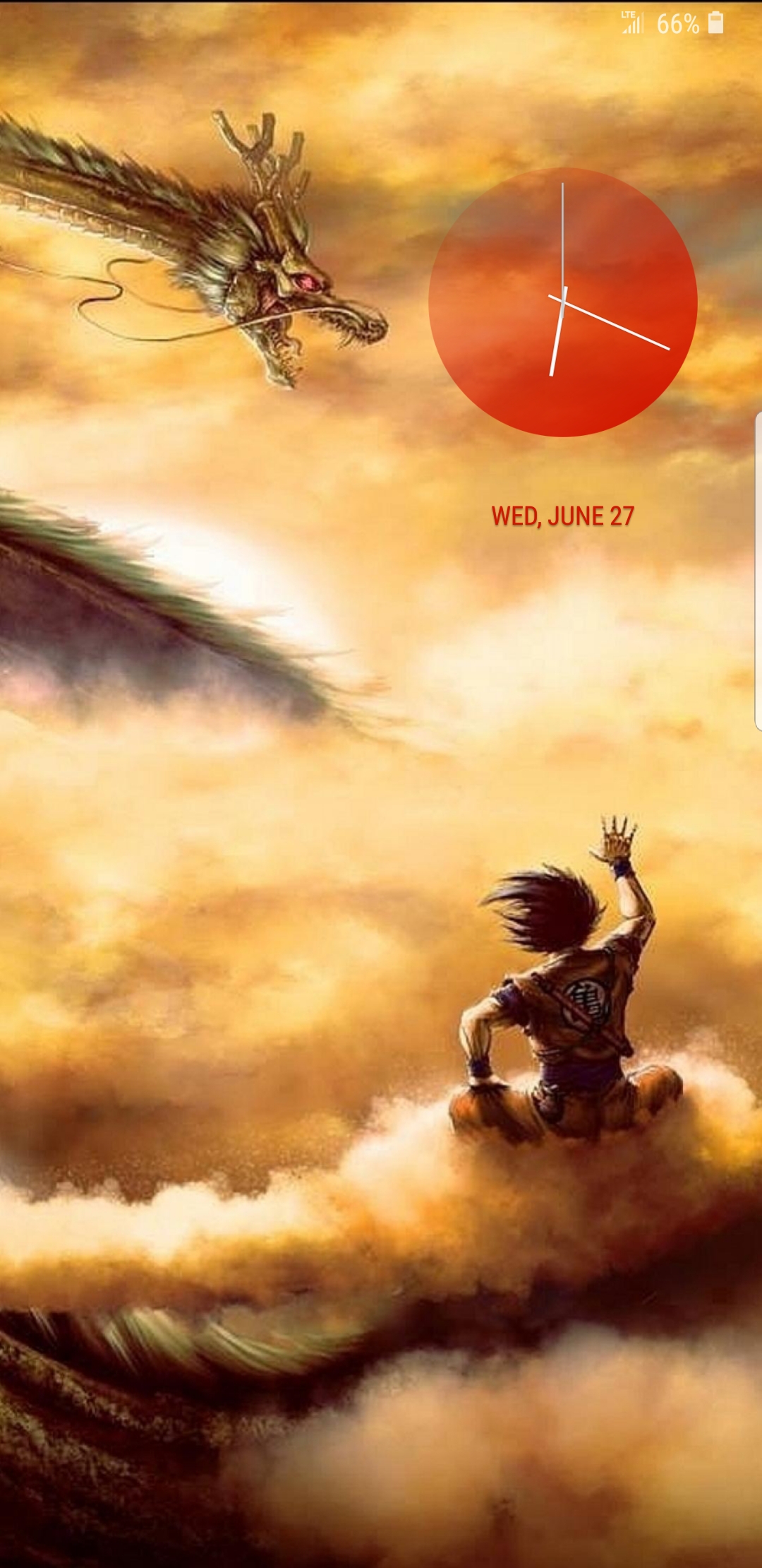 Dragon Ball Z Lockscreen - HD Wallpaper 