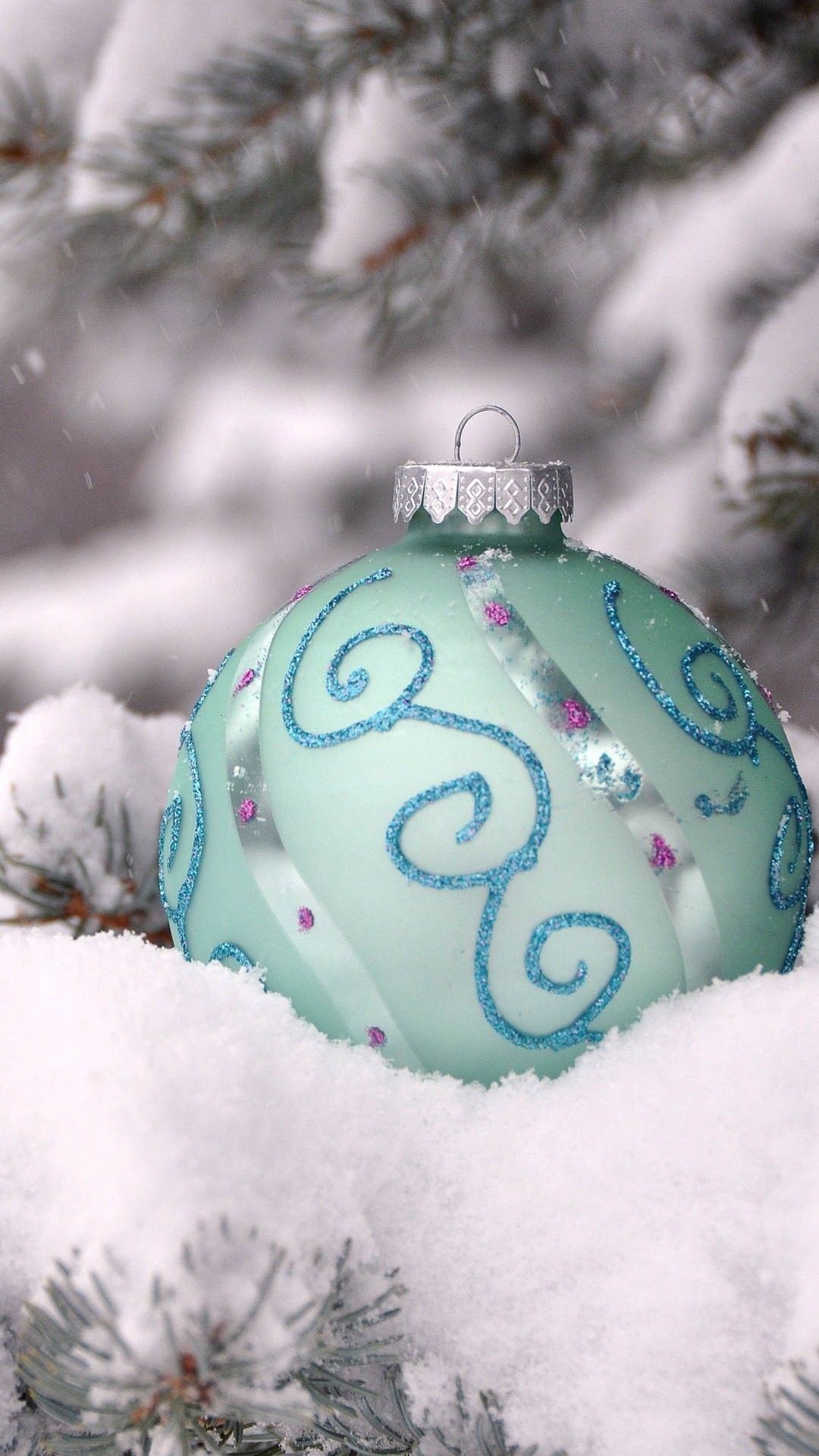 Frozen Themed Christmas Tree Floating Ornament Iphone - Lock Screen Christmas Wallpaper Iphone - HD Wallpaper 